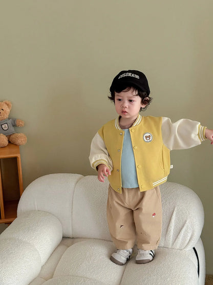 Pantalon Bébé Garçon | Jean Rayé Ample | Sarouel Coton | 1 Mois – 7 Ans