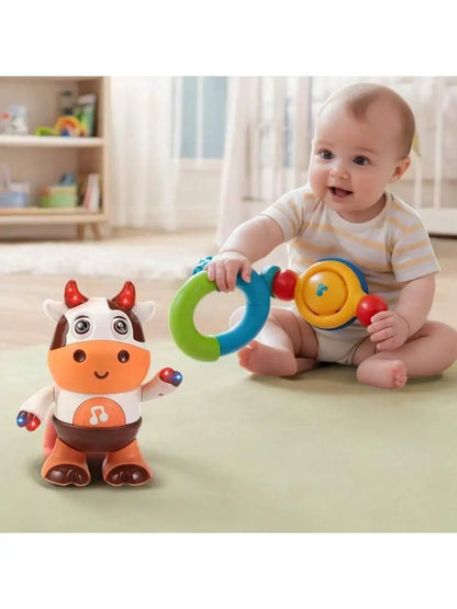 Peluche Vache Dansante Bébé | Qui Danse et Chante | Jouet Musical Interactif