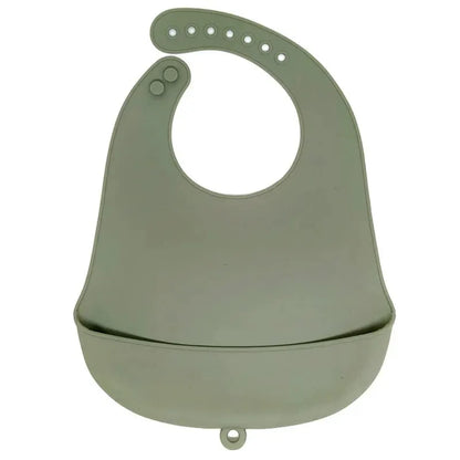 Bavoir silicone bébé 9 coloris – Impérméable, facile à nettoyer, sans BPA