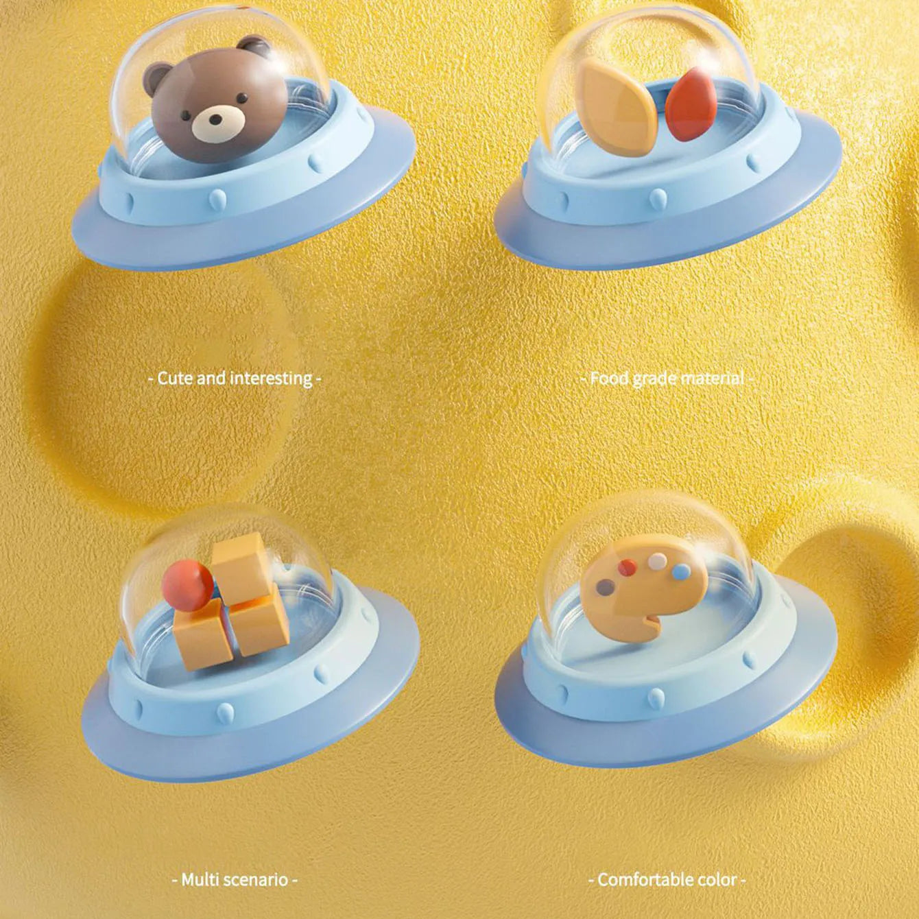Jouet Ventouse Bébé | Table Sensorielle Montessori | Chaise Haute & Bain 0-3 Ans