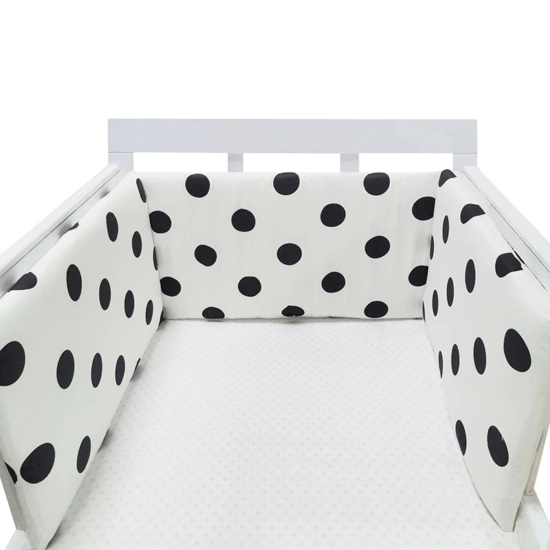 Tour de Lit Bébé Coton | Pare-Choc Respirant 200cm | 24 Couleurs | 0-36 mois