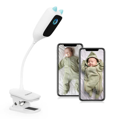 Caméra babyphone WiFi 2K 360° – Vision nocturne couleur & détection de pleurs