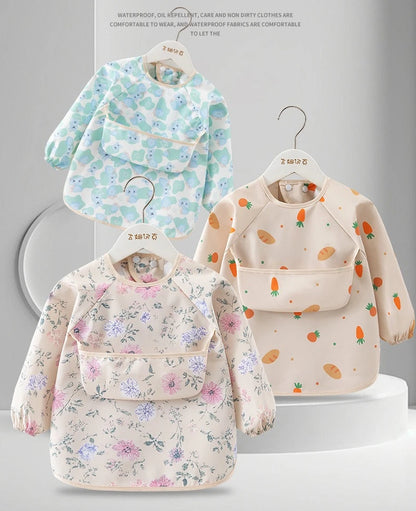 Tablier smock impérméable enfant manches longues – Poche avant, léger été