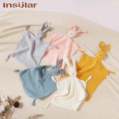 Doudou Mousseline Bébé | Couverture Apaisante Coton | Nouveau-Né 4 Saisons