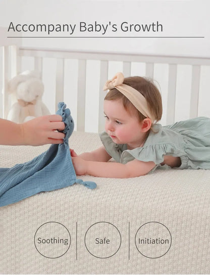 Doudou Mousseline Bébé | Couverture Apaisante Coton | Nouveau-Né 4 Saisons