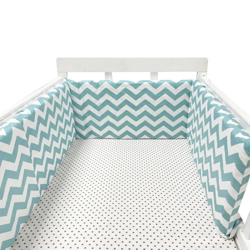 Tour de Lit Bébé Coton | Pare-Choc Respirant 200cm | 24 Couleurs | 0-36 mois