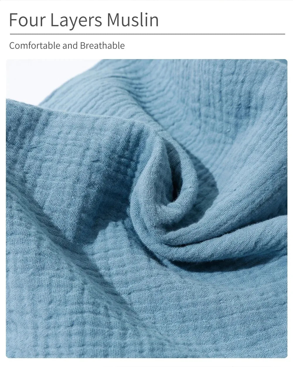 Doudou Mousseline Bébé | Couverture Apaisante Coton | Nouveau-Né 4 Saisons