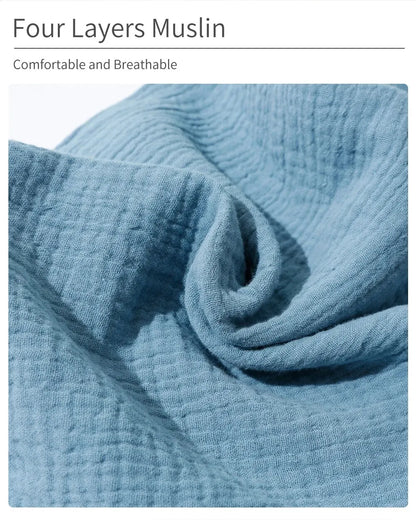 Doudou Mousseline Bébé | Couverture Apaisante Coton | Nouveau-Né 4 Saisons