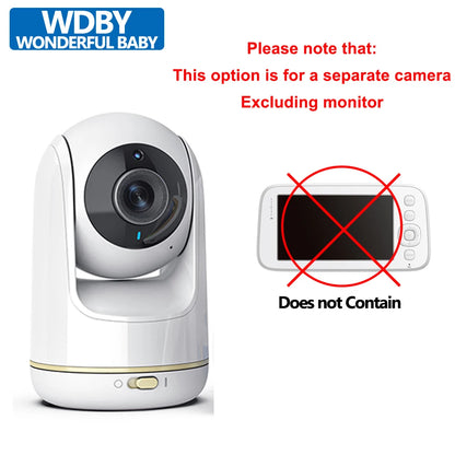 Babyphone vidéo 5" PTZ zoom 3x WiFi – Audio bidirectionnel & vision nocturne