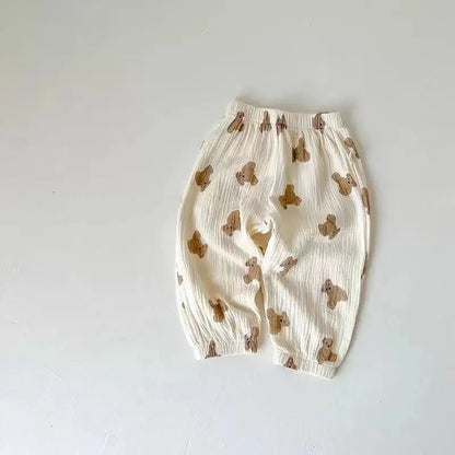 Pantalon Anti-Moustiques Enfant | Sarouel Floral Été | 18 Mois – 6 Ans