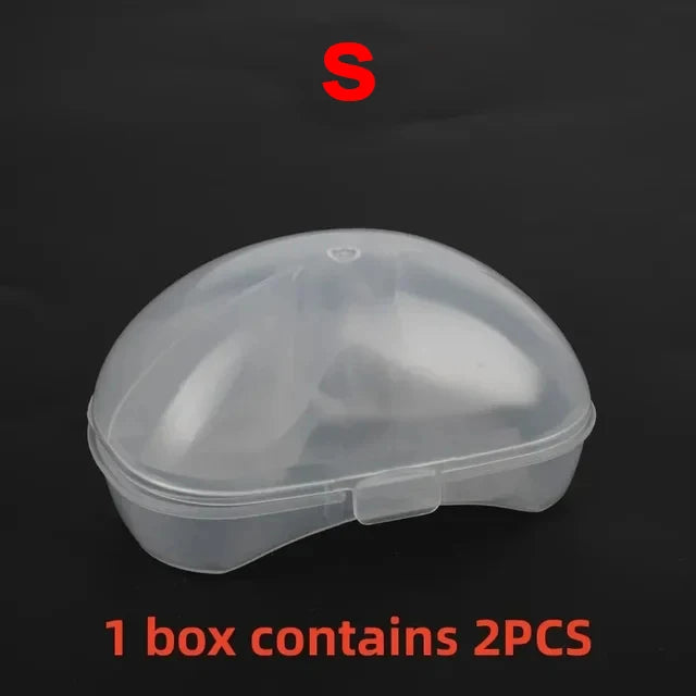 Protège-mamelons silicone allaitement – Lot de 2, doux & sécurisés, tailles S/M/L