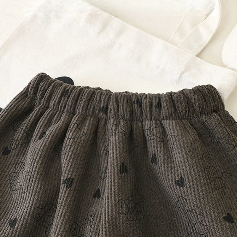 Pantalon Doublé Polaire Enfant | Motif Pois Rétro | Fille & Garçon | 12M – 9 Ans