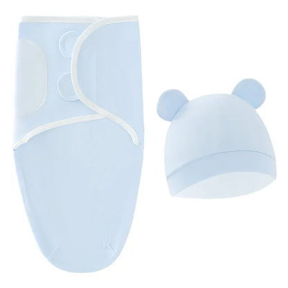 Sac de couchage cocon nouveau-né 100% coton – Anti-sursaut & emmaillotage doux