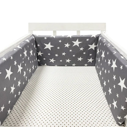 Tour de Lit Bébé Coton | Pare-Choc Respirant 200cm | 24 Couleurs | 0-36 mois