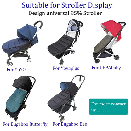 Chancelière Poussette Universelle | Compatible YOYO, Cybex & Babyzen | Hiver Imperméable