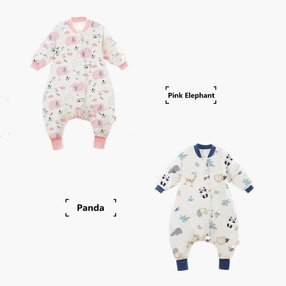 Sac de couchage hiver enfant avec pieds – Motifs animaux & espace, chaud, 1-4 ans
