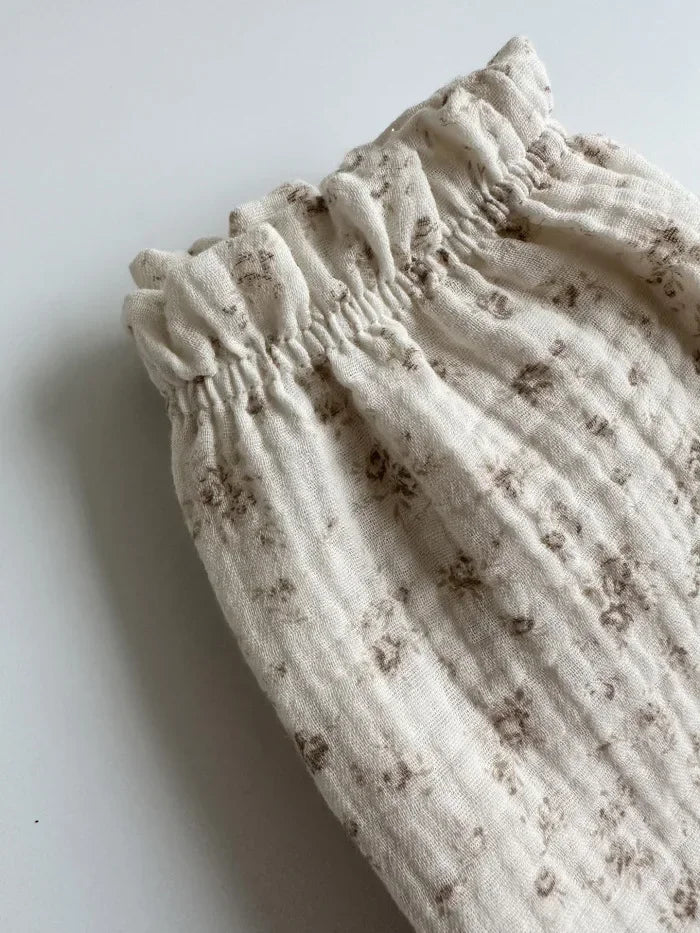 Pantalon Bébé Coton Doux | Imprimé Mignon | Mousseline | 3 Mois – 3 Ans
