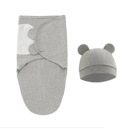 Sac de couchage cocon nouveau-né 100% coton – Anti-sursaut & emmaillotage doux