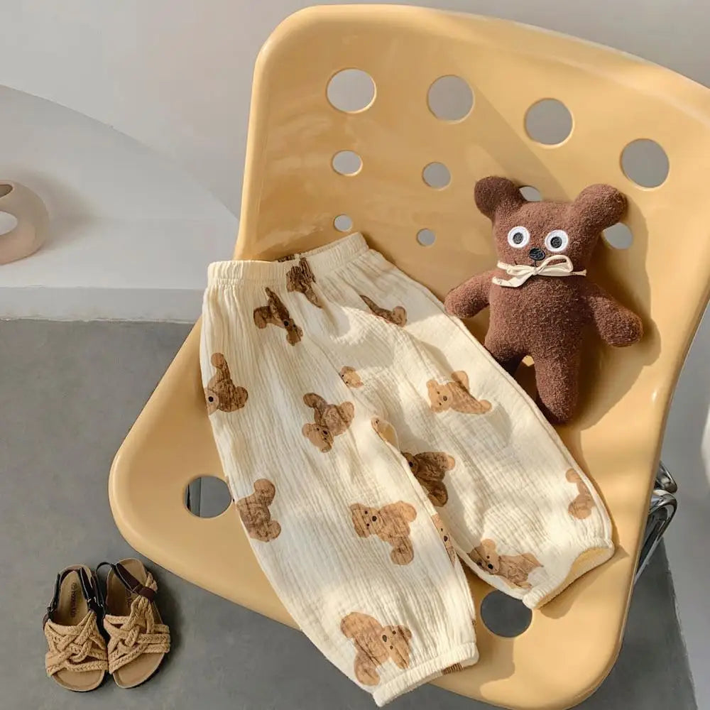 Sarouel Bébé Imprimé | Fille & Garçon | Pantalon Ample Été | 0-3 Ans