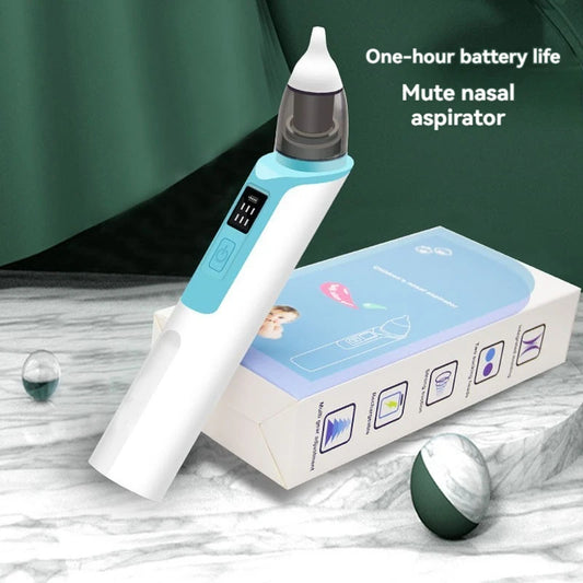 Mouche bébé électrique rechargeable 2026 – Silencieux, anti-congestion, 9 niveaux d'aspiration