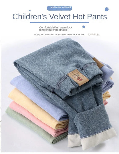 Pantalon Polaire Bébé | Legging Velours Chaud Hiver | Fille & Garçon | 0-6 Ans