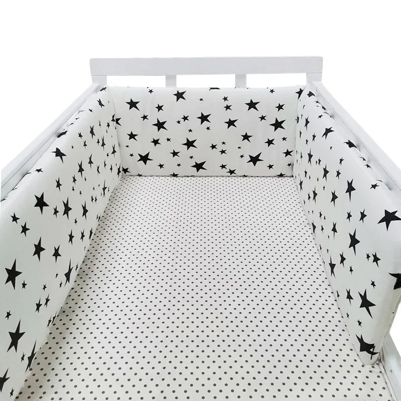 Tour de Lit Bébé Coton | Pare-Choc Respirant 200cm | 24 Couleurs | 0-36 mois