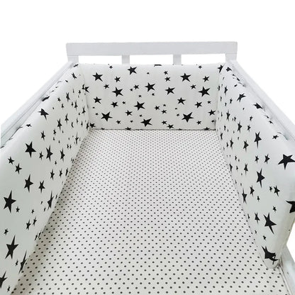 Tour de Lit Bébé Coton | Pare-Choc Respirant 200cm | 24 Couleurs | 0-36 mois