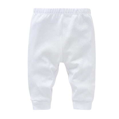 Pantalon Bébé 100% Coton | Couleur Unie | Legging Nouveau-Né | 0-24 Mois