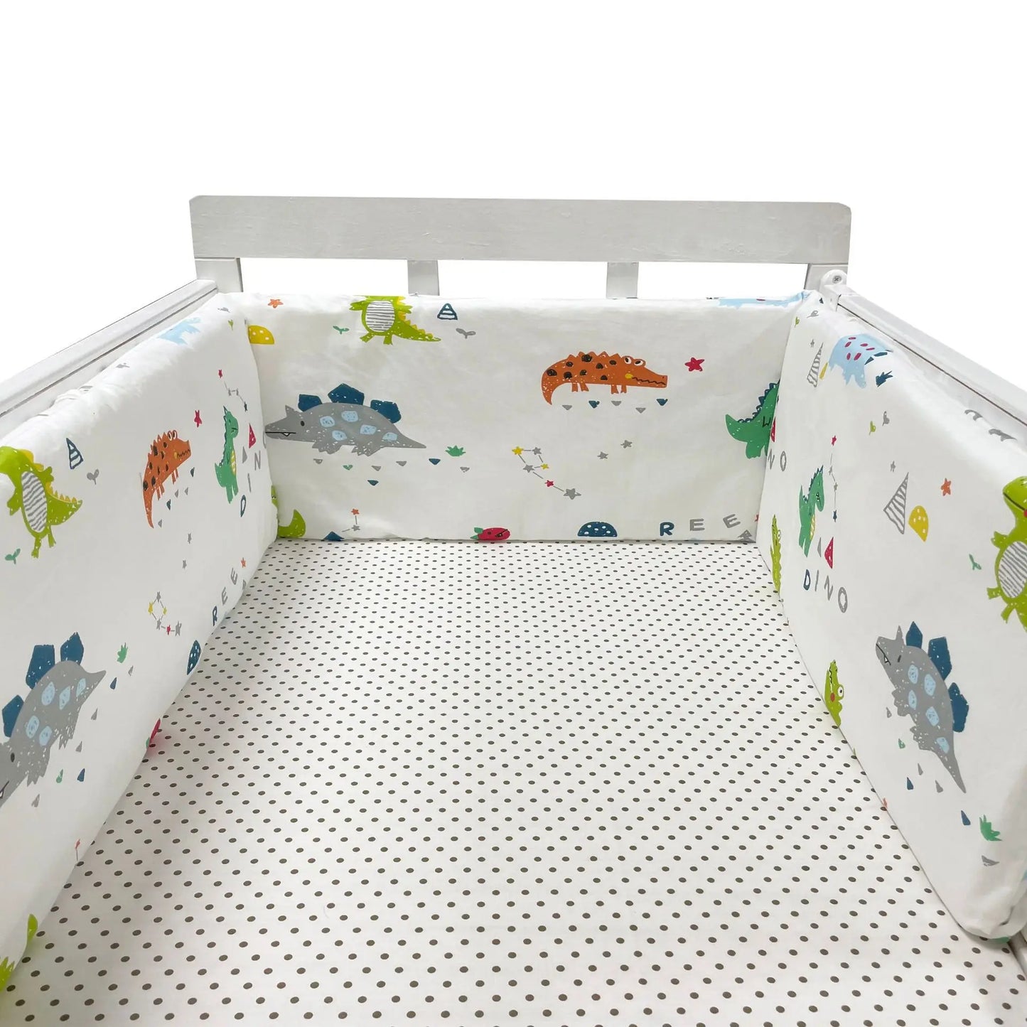 Tour de Lit Bébé Coton | Pare-Choc Respirant 200cm | 24 Couleurs | 0-36 mois