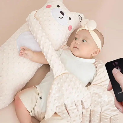 Peluche Apaisante Bébé Qui Respire | Ourson Aide Sommeil Télécommande