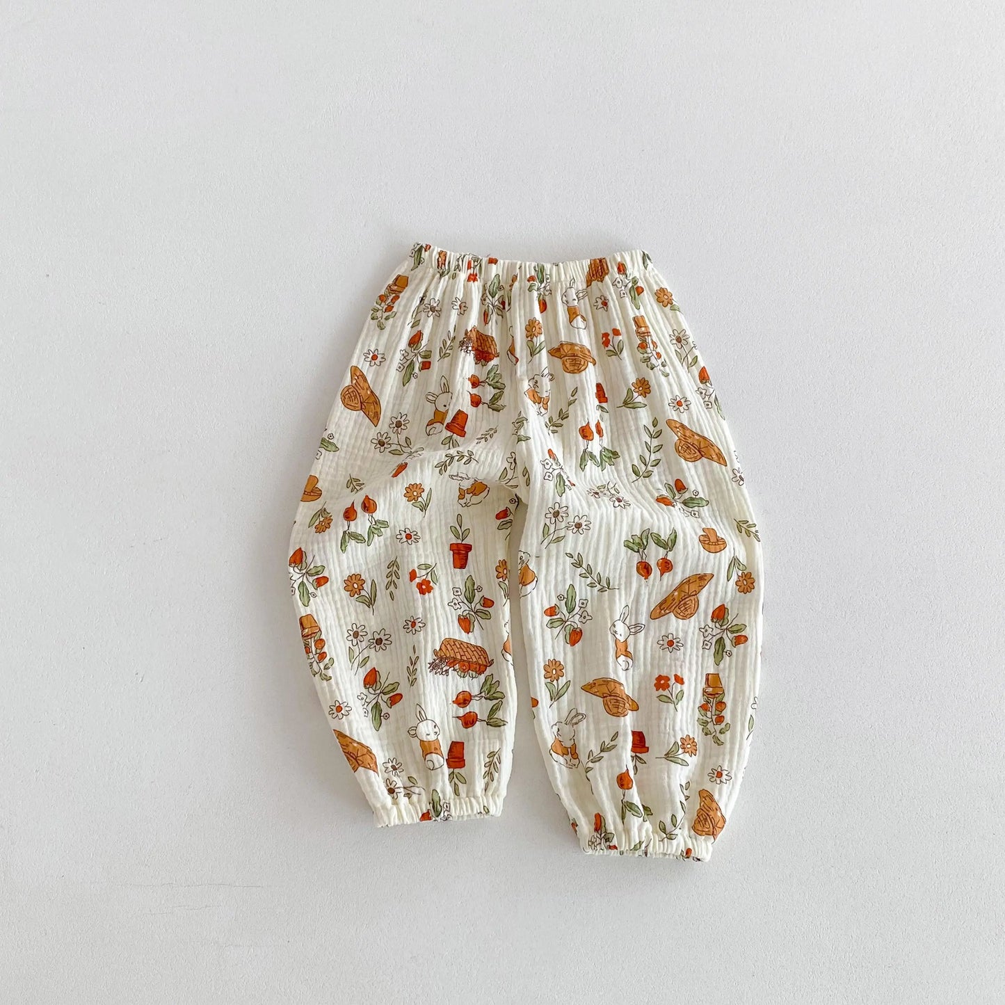Pantalon Anti-Moustiques Enfant | Sarouel Floral Été | 18 Mois – 6 Ans