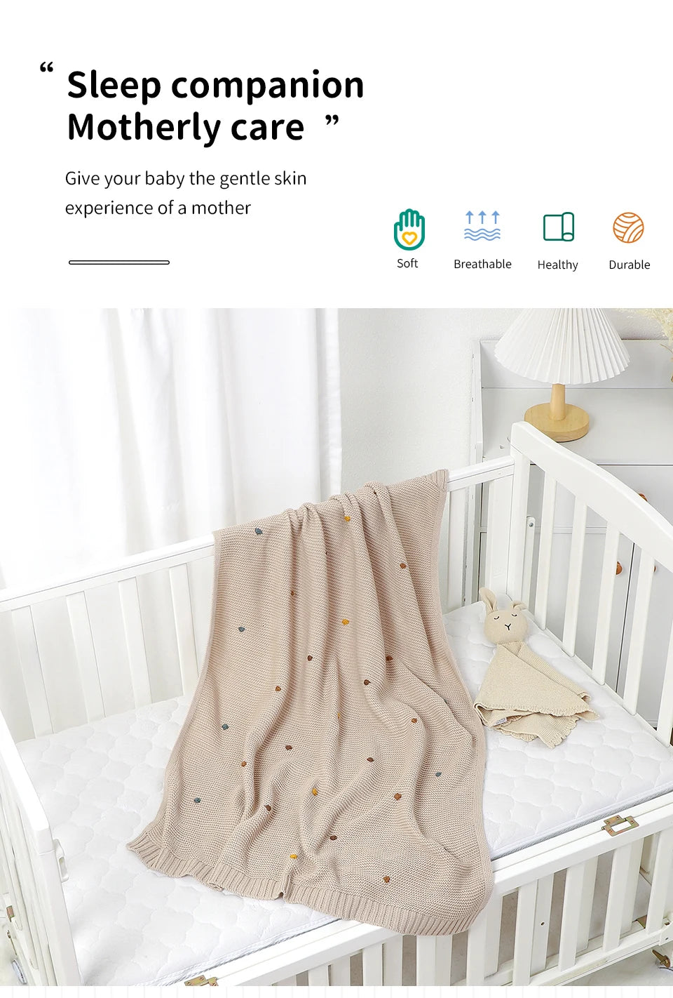 Couverture Bébé Naissance Coton | Lange Mousseline Emmaillotage | 90x70cm | Garçon & Fille