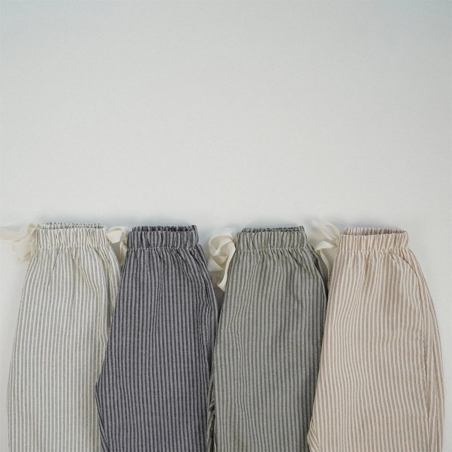 Pantalon Rayé Bébé | Coton Doux | Fille & Garçon | 12M–7 Ans