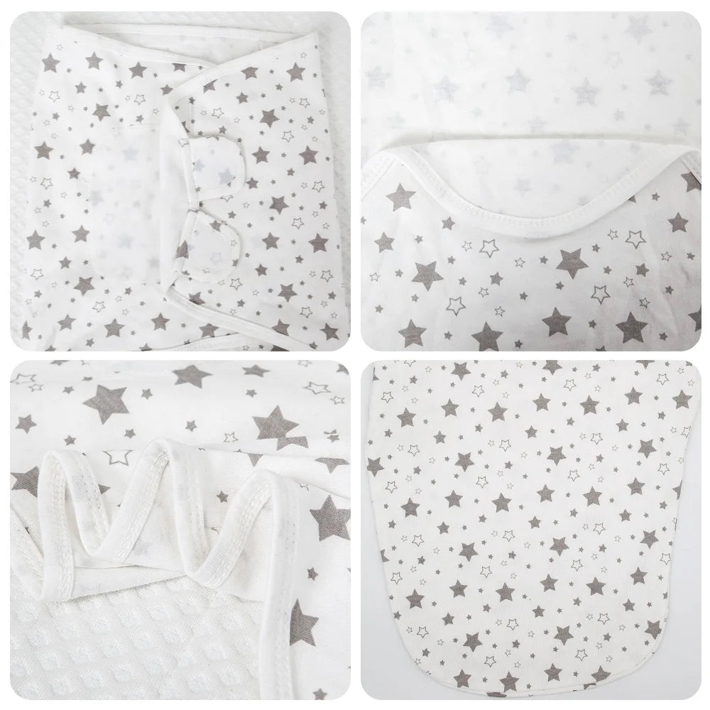 Sac de couchage cocon nouveau-né 100% coton – Anti-sursaut & emmaillotage doux