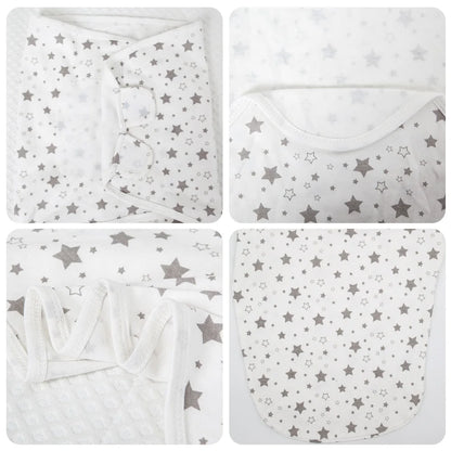 Sac de couchage cocon nouveau-né 100% coton – Anti-sursaut & emmaillotage doux