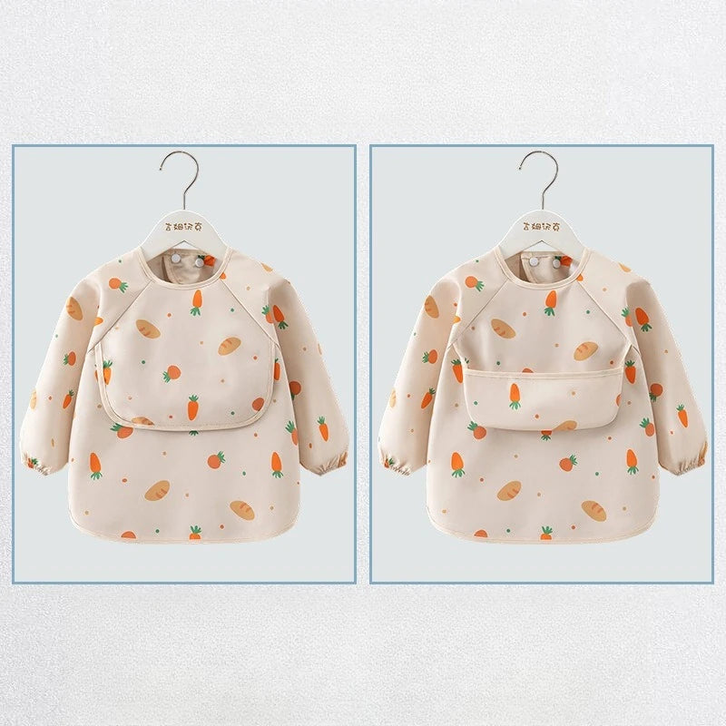 Tablier smock impérméable enfant manches longues – Poche avant, léger été