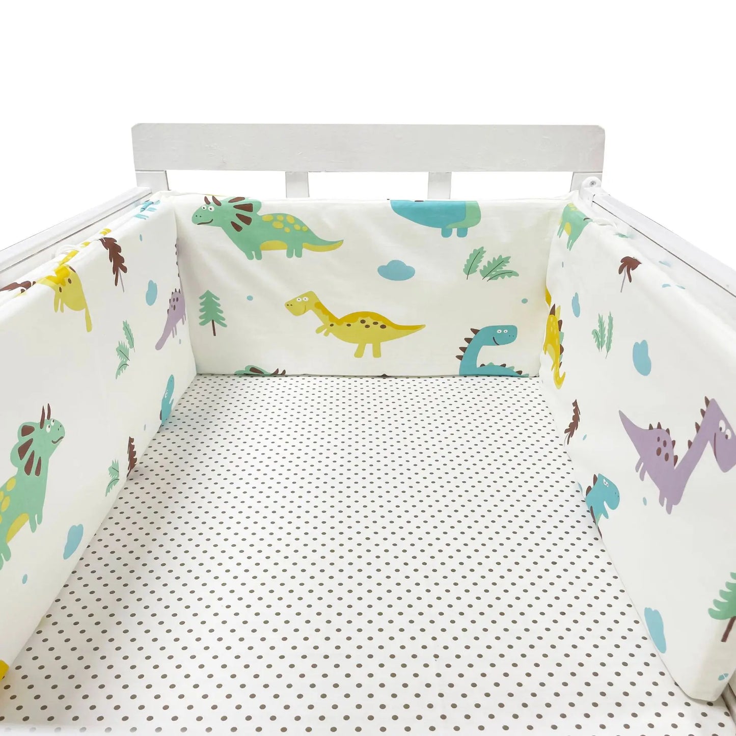 Tour de Lit Bébé Coton | Pare-Choc Respirant 200cm | 24 Couleurs | 0-36 mois