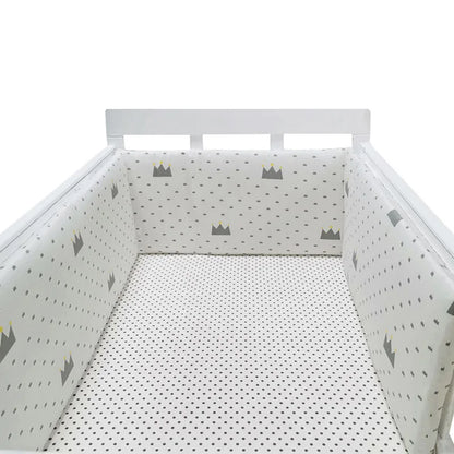 Tour de Lit Bébé Coton | Pare-Choc Respirant 200cm | 24 Couleurs | 0-36 mois