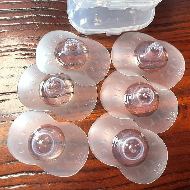 Protège-mamelons silicone allaitement – Lot de 2, doux & sécurisés, tailles S/M/L