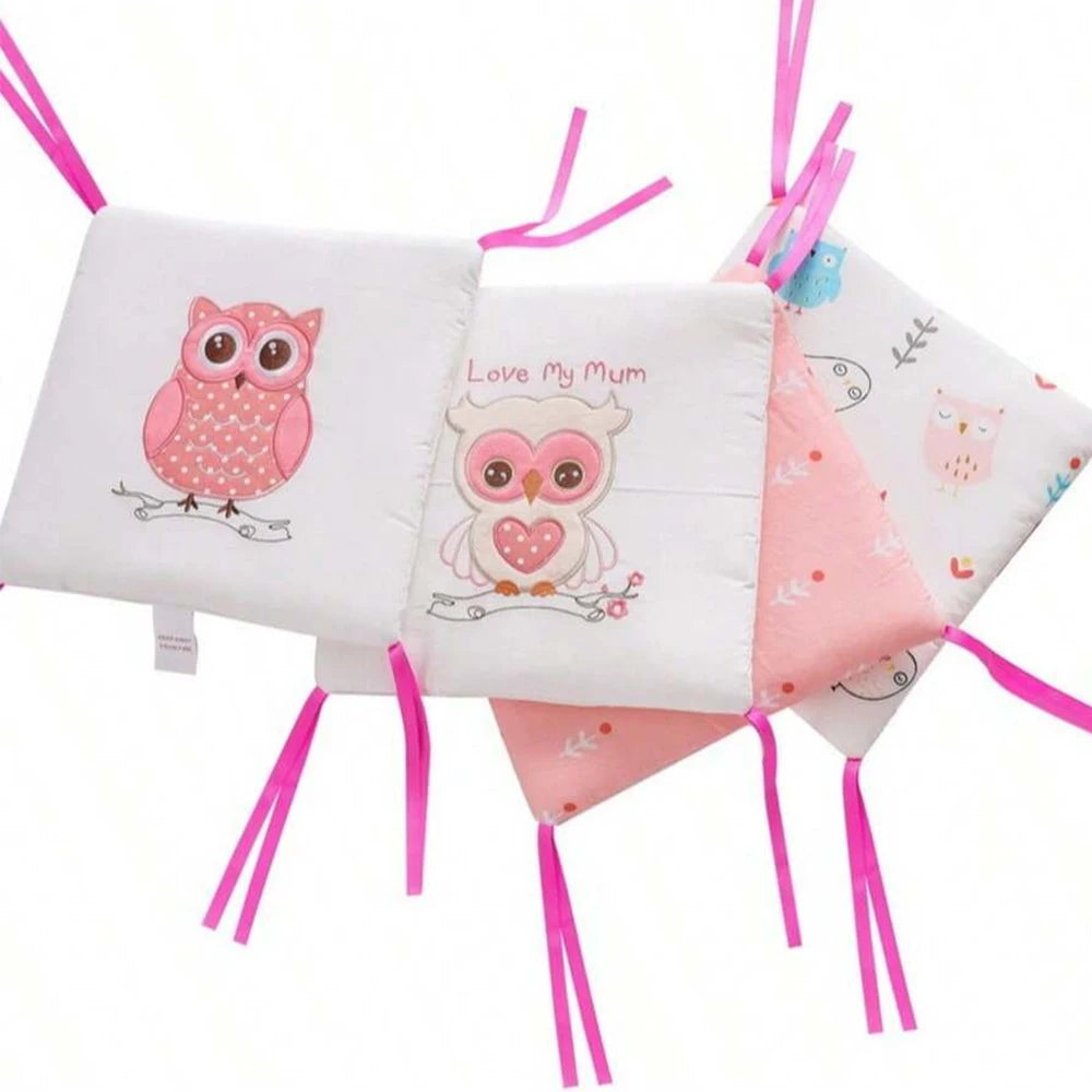 Protège Barreau Lit Bébé | Lot de 6 Coussins Anti-Collision | Coton Respirant