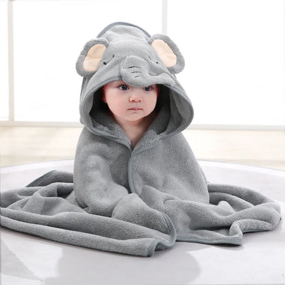Cape de Bain Bébé Animaux | Serviette Capuche Douce | Garçon & Fille | 0-3 Ans