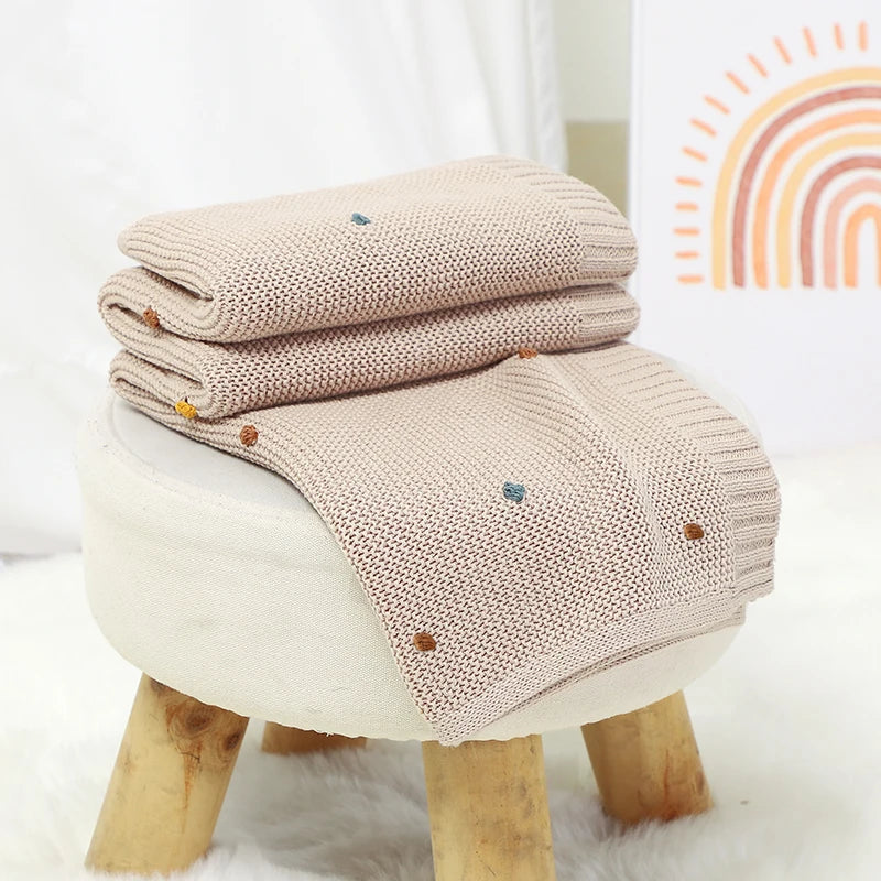 Couverture Bébé Naissance Coton | Lange Mousseline Emmaillotage | 90x70cm | Garçon & Fille