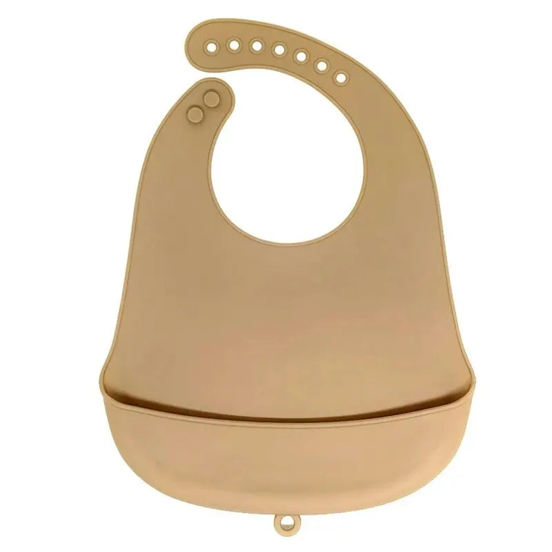 Bavoir silicone bébé 9 coloris – Impérméable, facile à nettoyer, sans BPA