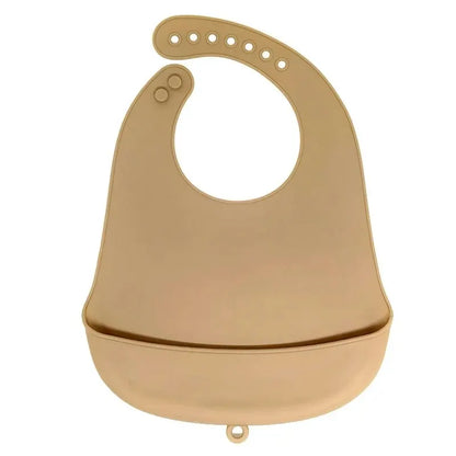 Bavoir silicone bébé 9 coloris – Impérméable, facile à nettoyer, sans BPA