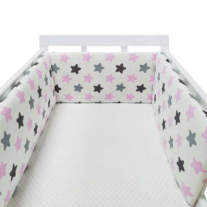 Tour de Lit Bébé Coton | Pare-Choc Respirant 200cm | 24 Couleurs | 0-36 mois