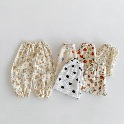 Pantalon Anti-Moustiques Enfant | Sarouel Floral Été | 18 Mois – 6 Ans