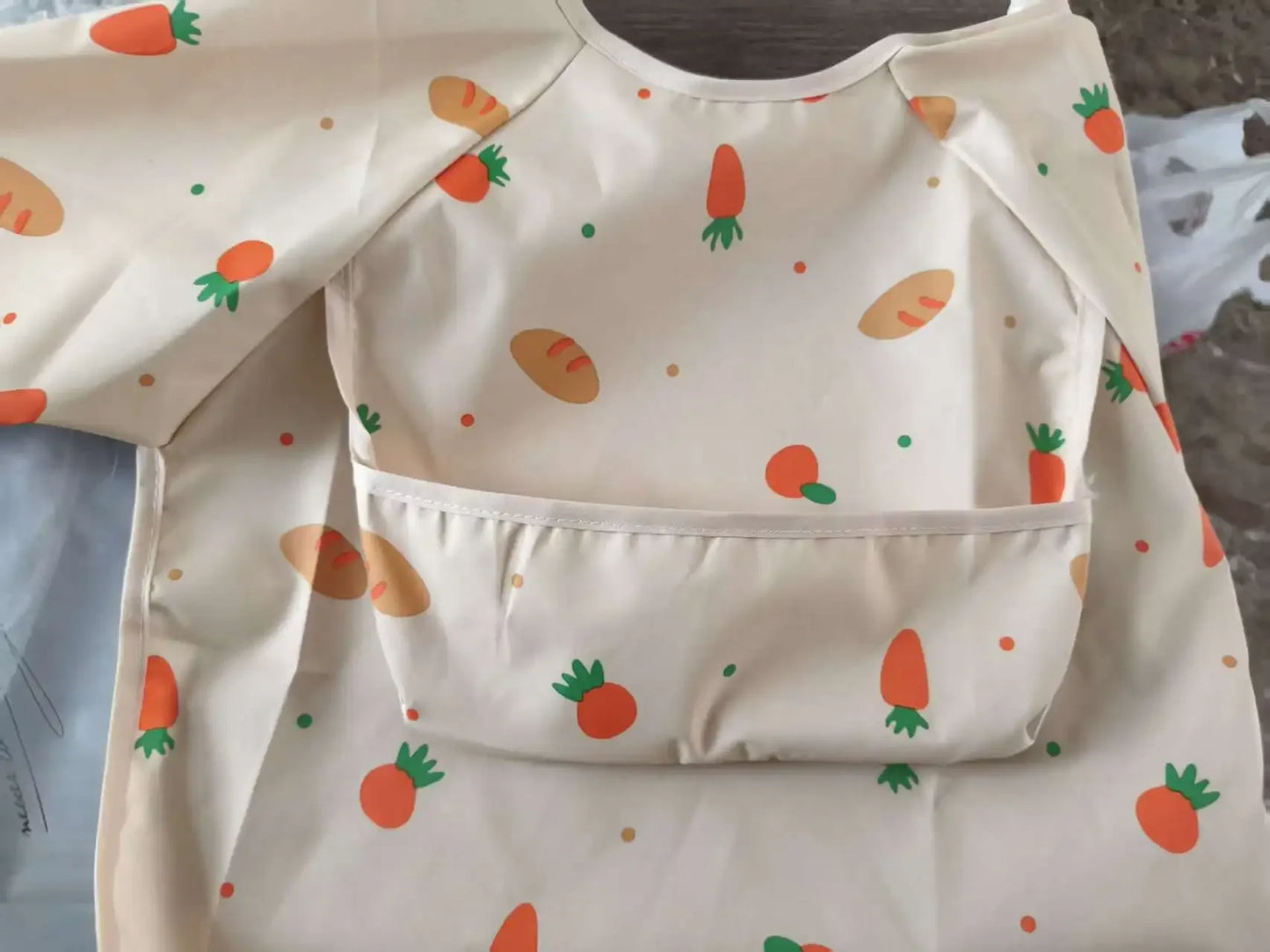 Tablier smock impérméable enfant manches longues – Poche avant, léger été
