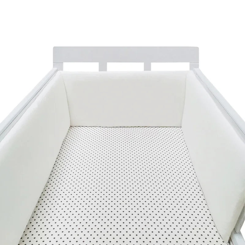 Tour de Lit Bébé Coton | Pare-Choc Respirant 200cm | 24 Couleurs | 0-36 mois