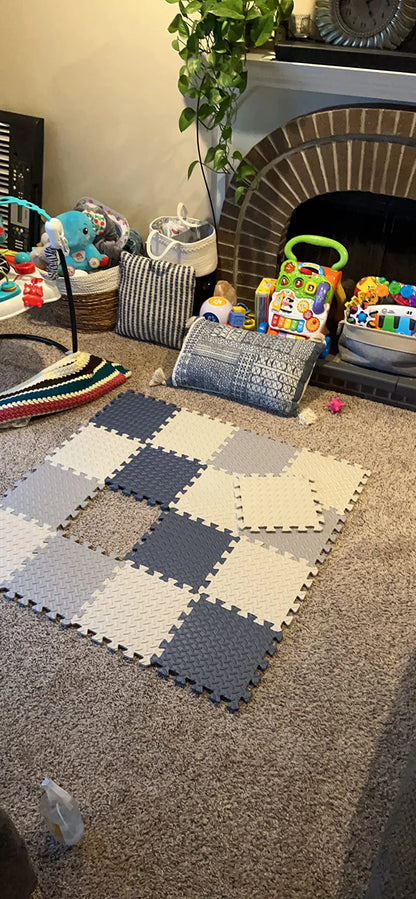 Tapis de Jeu Bébé Puzzle Mousse – Non Toxique, Antidérapant, 2.5cm