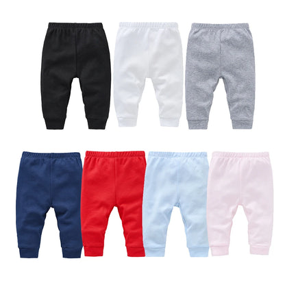Pantalon Bébé 100% Coton | Couleur Unie | Legging Nouveau-Né | 0-24 Mois